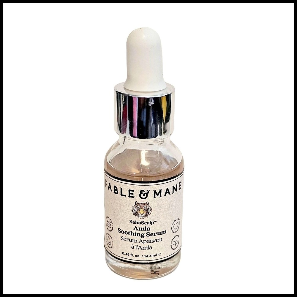 Fable & Mane SahaScalp Amla Soothing Serum .48 oz 14.4 ml New Travel Size New